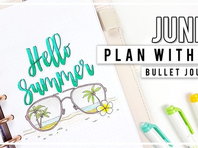 PLAN WITH ME | JUNE Bullet Journal Monthly Setup