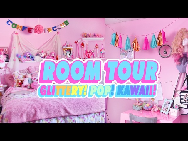 ♡ ROOM TOUR | MY GLITTERY POP KAWAII ROOM ♡