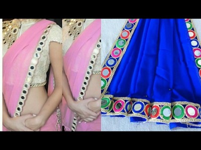 Saree making at home with beautiful border easy step by step tutorial