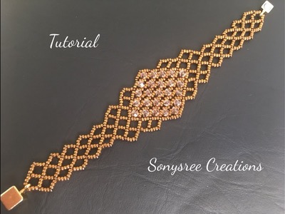 Stunning Beaded  Bracelet!!! ????(Right Angle weave stitch)