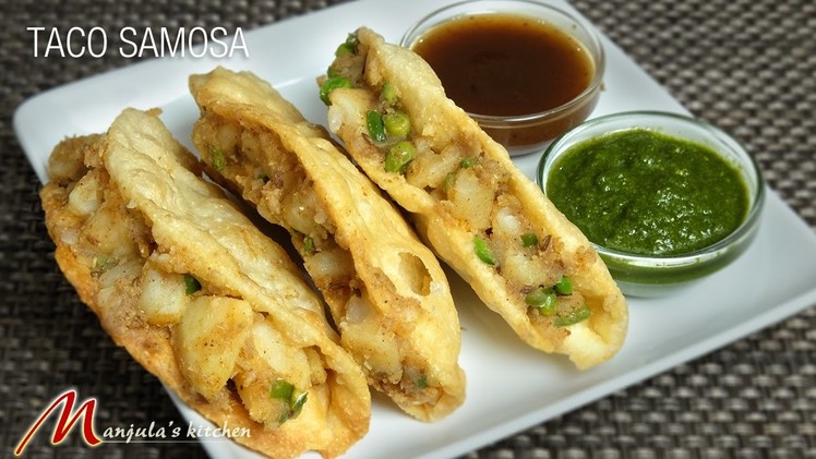 Taco Samosa (Indian Gourmet Appetizer) Recipe by Manjula