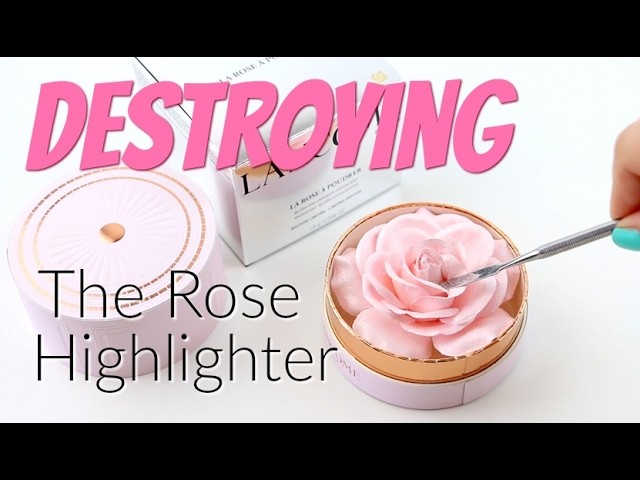THE MAKEUP BREAKUP - Destroying, weighing & pressing the Lancôme La Rose À Poudrer