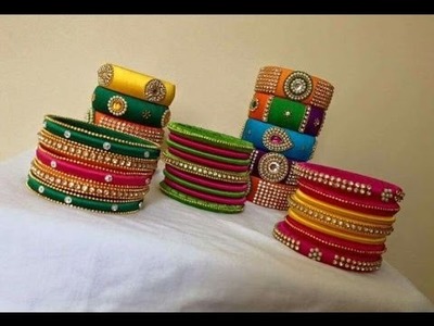 TOP 30 Beautiful Silk thread bangles new designs !!!!