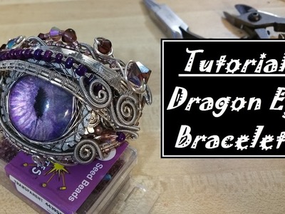Wire Wrapped Dragon Eye Bracelet