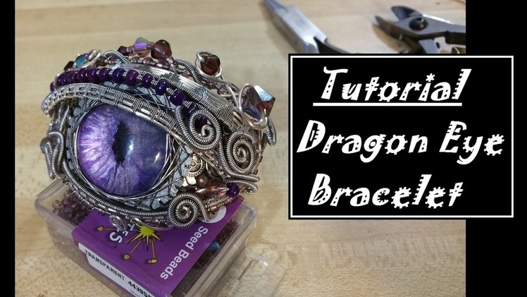 Wire Wrapped Dragon Eye Bracelet