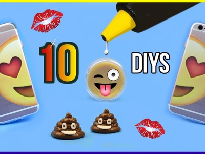 5-Minute Crafts To Do When You're BORED! 10 DIY Emoji Projects You NEED To Try! Life Hacks & DIYs!