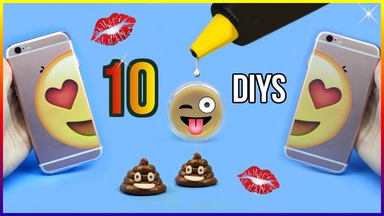 5-Minute Crafts To Do When You're BORED! 10 DIY Emoji Projects You NEED To Try! Life Hacks & DIYs!