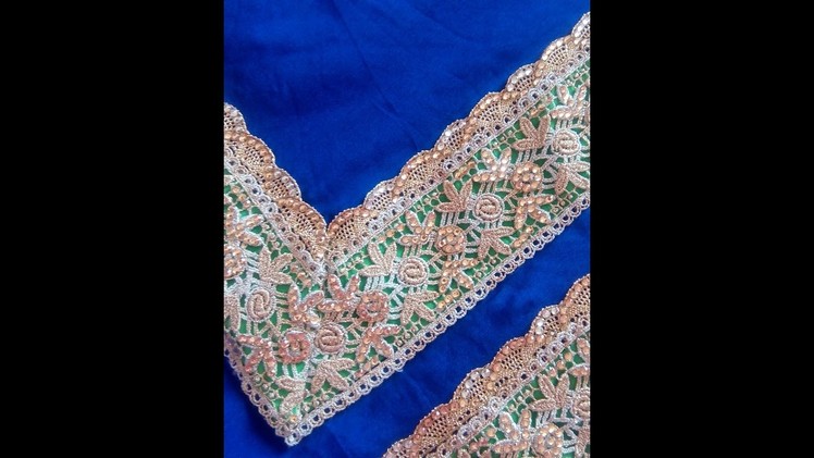 65-How to beautify your sari with ghota.kinari (Hindi.Urdu)