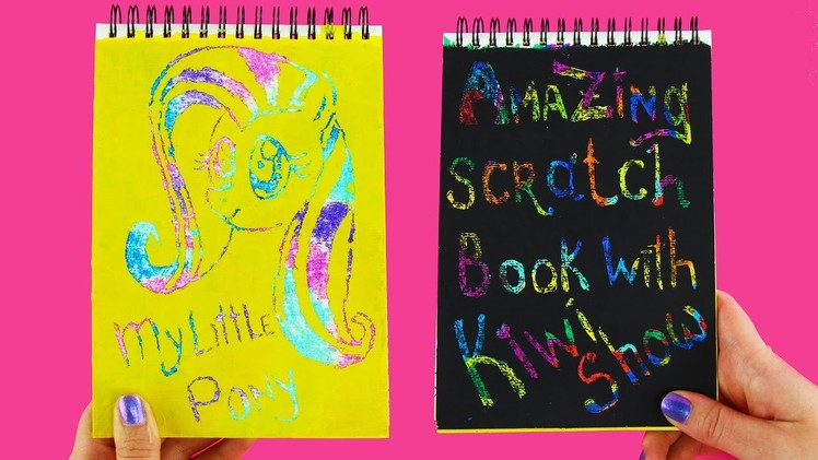 Amazing Scratch Book DIY for Kids | My Little Pony Drawing | Galaxy Color Page