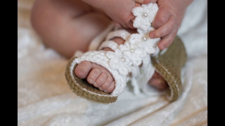 Baby Crochet Gladiator Sandals