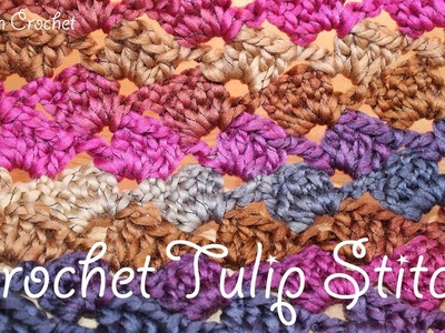 Beautiful Crochet Tulip Stitch - blankets. scarf etc