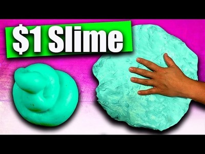 Best 1 Ingredient Slime DIY! $1 NO GLUE SLIME vs $15 NO GLUE SLIME How To