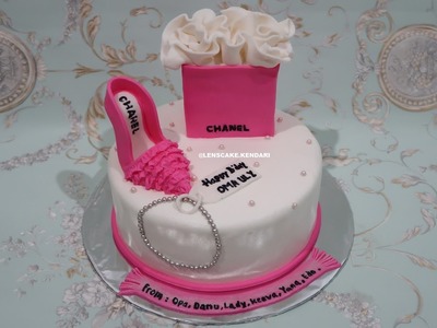 CHANEL CAKE TUTORIAL BAG AND SHOES HOW TO MAKE BIRTHDAY CAKE - CARA MEMBUAT KUE ULANG TAHUN