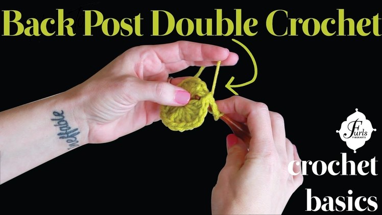 Crochet Basics: Learn how to Back Post Double Crochet (BPdc) in 60 seconds