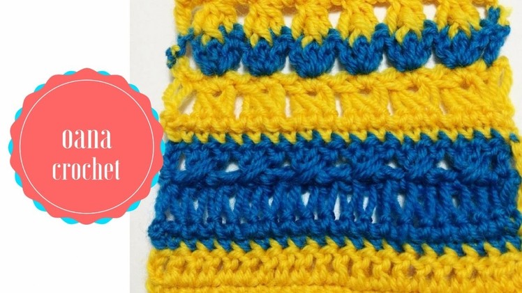 Crochet combo stitch by Oana