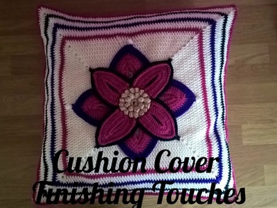 Crochet Cushion Cover Part 2 - Buttonholes & Border