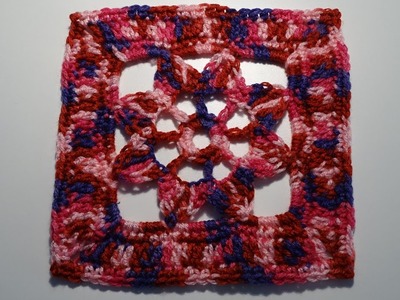 Crochet Granny Square simple flower