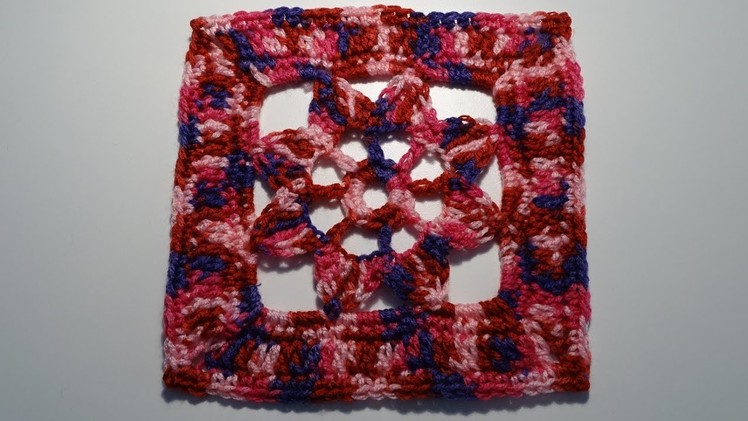Crochet Granny Square simple flower