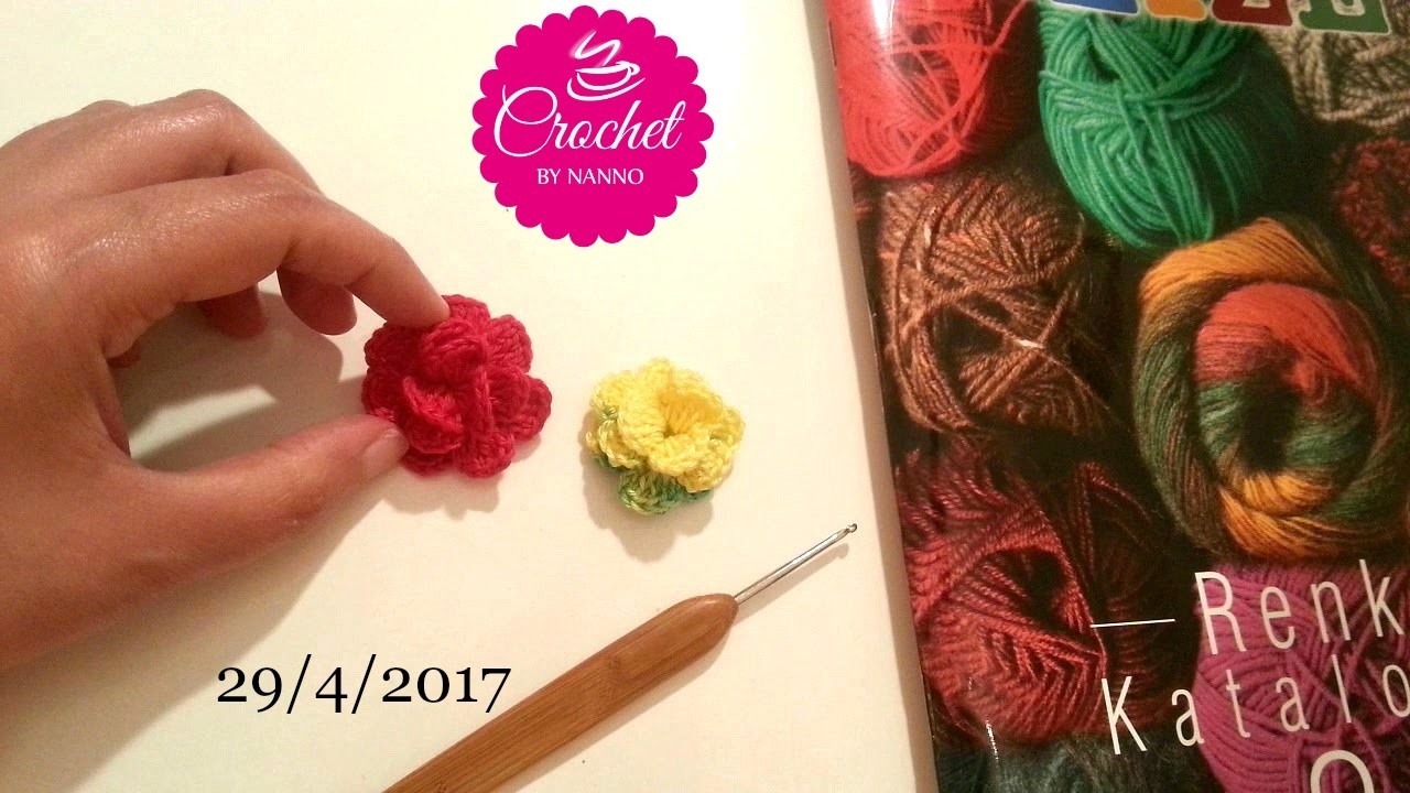 (Crochet) How to crochet a flower #1 IThe Crochet Shop Channel