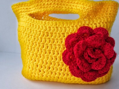 Crochet knitted bag. punto de la bolsa de