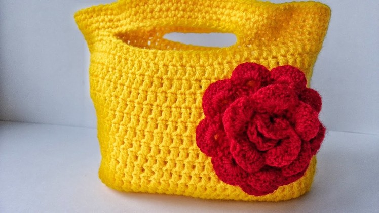 Crochet knitted bag. punto de la bolsa de