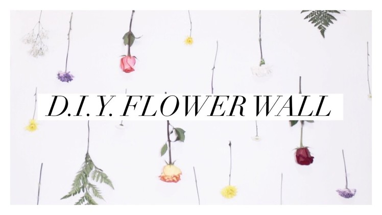 ????  D.I.Y. Flower Wall Tutorial ???? . Super easy and affordable!