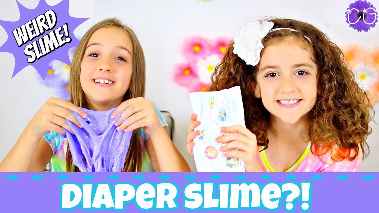 DIAPER SLIME?!  HOW TO MAKE THIS WEIRD DIY SLIME RECIPE!