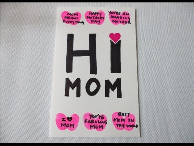 DIY : #180 Easy Last Minute MOTHER'S DAY CARD ❤