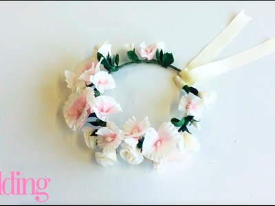 DIY BRIDE: How to make a paper flower button hole | Wedding Craft