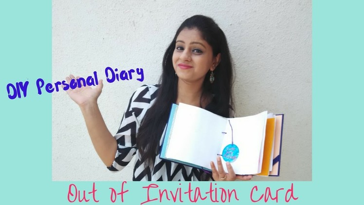 DIY: Diary Tutorial out of Invitation Card