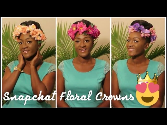 DIY Dollar Tree : 3 Snapchat Inspired Floral Crowns || Chanelle Novosey