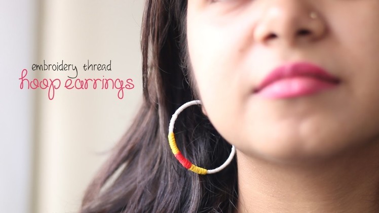 DIY: Embroidery Hoop Earrings