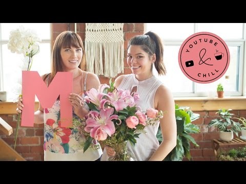 DIY FLORAL LETTER FOR MOTHER'S DAY | YOUTUBE & CHILL