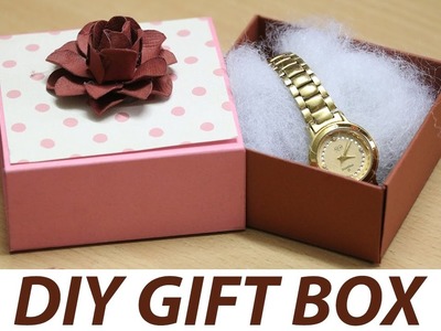 DIY Gift Box Ideas: How to Make Small Gift Box at Home with DIY Paper Flower