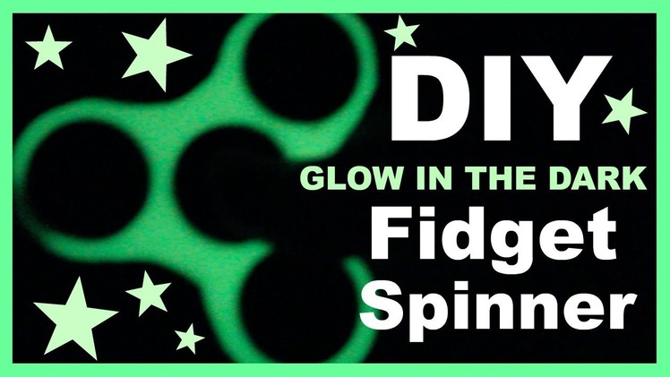 DIY Glow in the Dark Fidget Spinner using Polymer Clay!