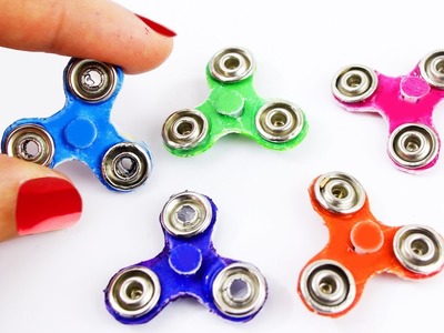 DIY | HOW TO MAKE A MINIATURE FIDGET SPINNER -  NO BEARINGS - "Really works"