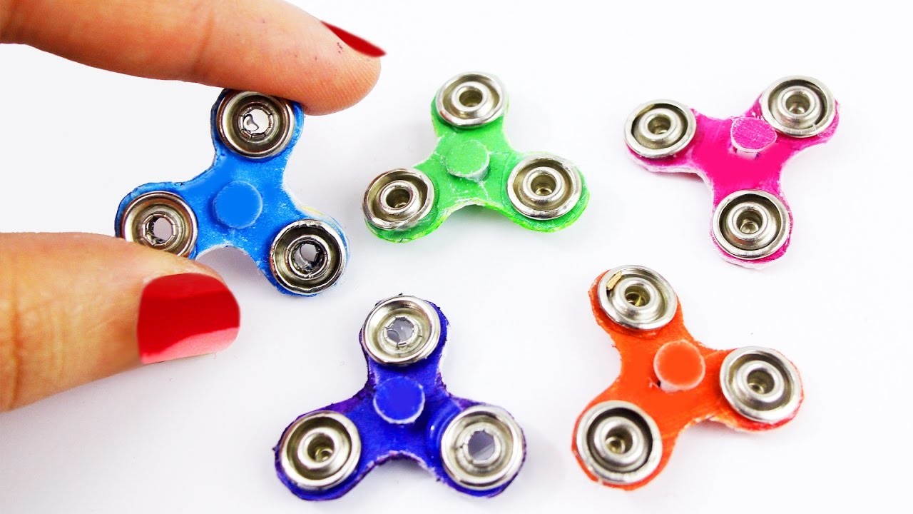 DIY, HOW TO MAKE A MINIATURE FIDGET SPINNER NO BEARINGS