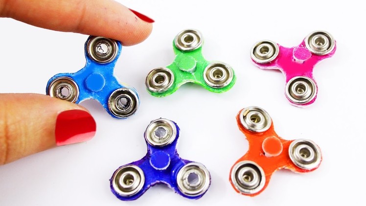 DIY | HOW TO MAKE A MINIATURE FIDGET SPINNER -  NO BEARINGS - "Really works"