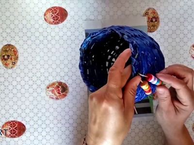 DIY How to make a paper basket handmade Tutorial
