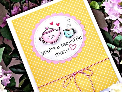 DIY Lawn Fawn Mother's Day Card - Best Pun Ever Stamps