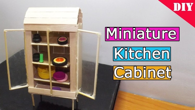 DIY Miniature Kitchen Cabinet | Popsicle Stick Crafts