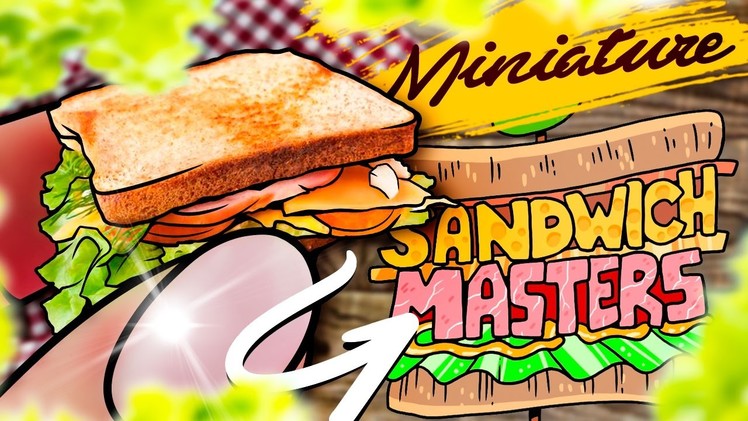 DIY Miniature Sandwich Bread and Sandwich DIY - Food - Miniature Cooking