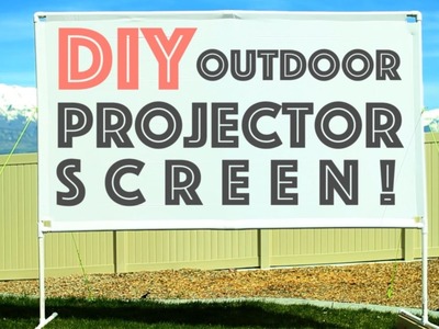 DIY Outdoor Projector Screen  -  Plus Micro Projector Review