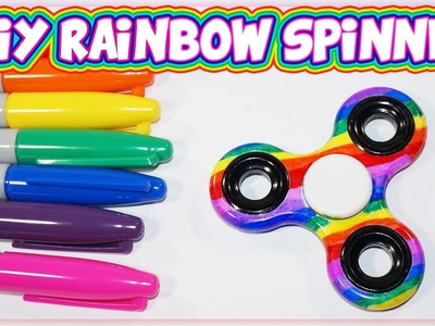 DIY Rainbow Finger Fidget Spinner
