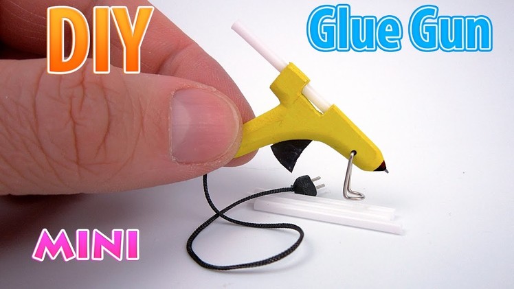 DIY Realistic Miniature Hot Glue Gun | DollHouse | No Polymer Clay!