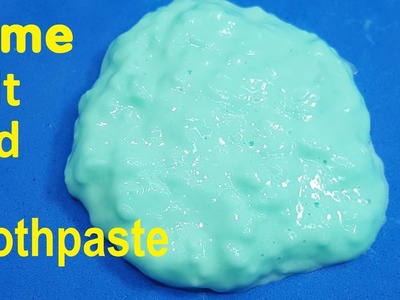 Diy Slime only Glue ,toothpaste and salt simple