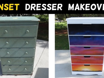 DIY Sunset Dresser Makeover