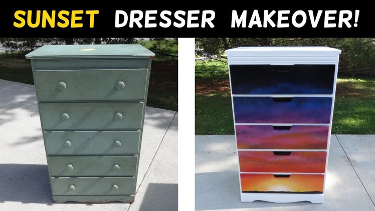 DIY Sunset Dresser Makeover