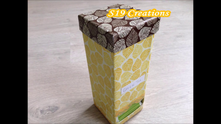 Diy Tea Bag Dispenser | best out of waste | recycling crafts | how to make tea bag holder