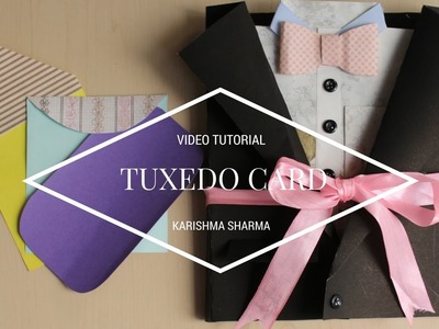 DIY: Unique Suit-Tuxedo Scrapbook | Father's Day Card Idea | How to make Suit Tuxedo Card |